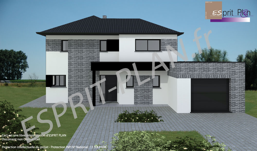 plan maison contemporaine nord pas de calais